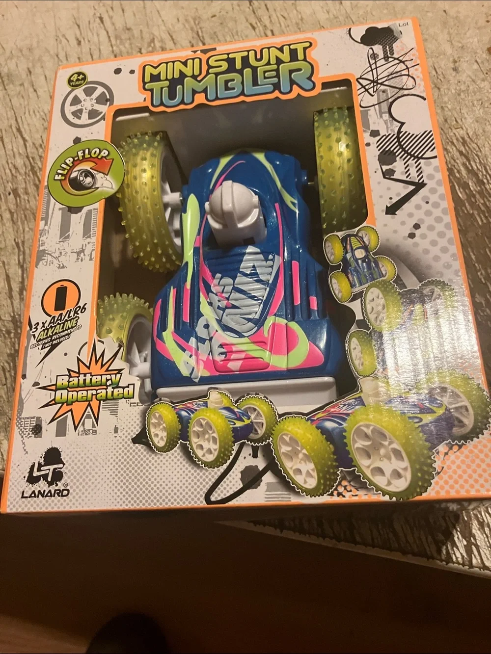 adidas Blue Kids Mini Stunt Tumbler with Pink and Yellow Accents